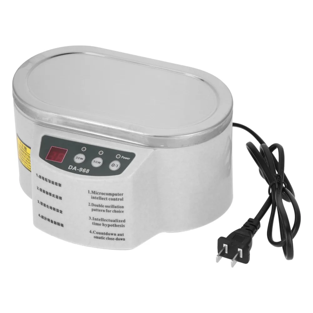 

1Pcs Mini Ultrasonic Cleaner 600ml 40KHz Ultrasonic Cleaner Cleaning Tank Machine AC 220V 50Hz CN Plug