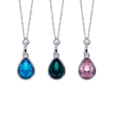 

Rhinestone Accessories Metal Pendant Stone Crystal Decoration Necklace Teardrop k9 Crystal Rhinestone diy Pendant Making Crystal