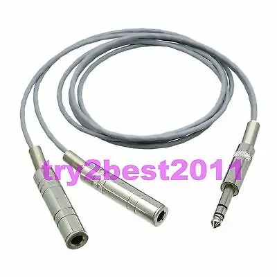 

6.35mm 1/4" stereo TRS male plug to female jack 1M2F TRS L-2B2AT CANARE Cable