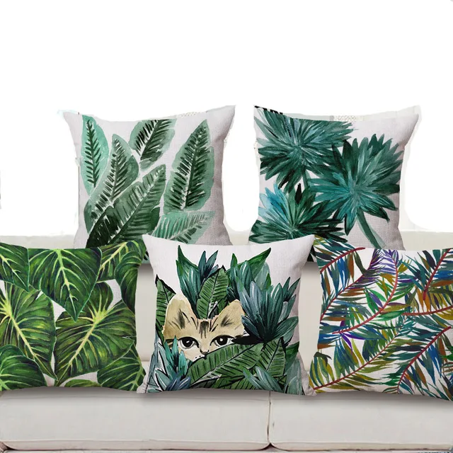 aliexpress : buy 18'' square green tropical plants leaves aliexpress : buy 18'' square green tropical plants leaves