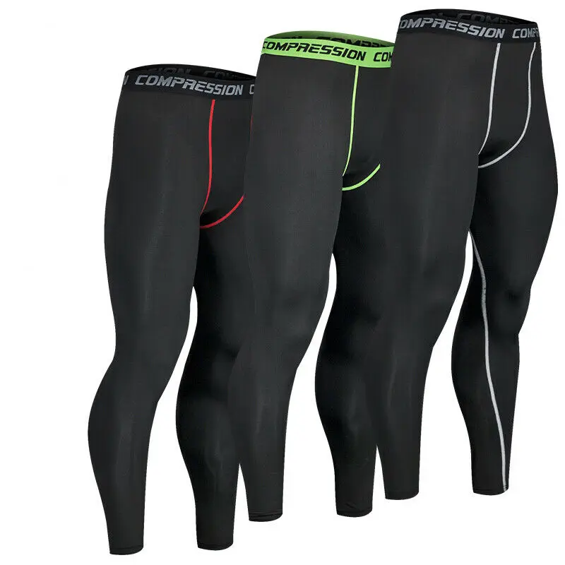

2019 Hor Men's Compression Pants Base Under Layer Men Sports Apparel Long Fitness Gym Legging Casual Pants