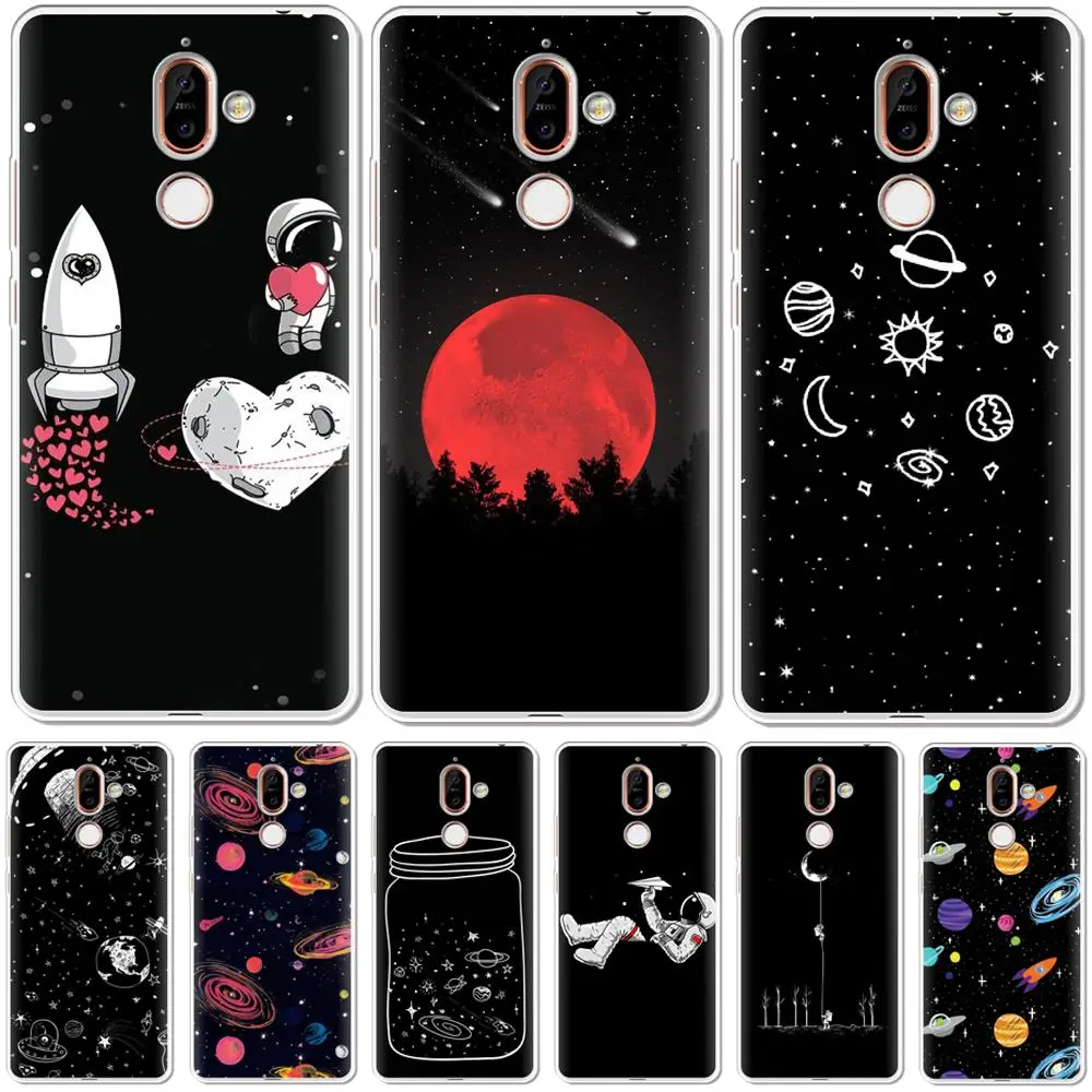 

Case For Nokia 2 3 5 6 7 8 9 X7 X5 X3 X6 2018 7.1 2.1 3.1 5.1 6.1 Plus Phone Case Cover Shockproof Astronaut Etui Cover Bumper