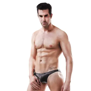 

WJ Brand Men Underwear Briefs Mens Mesh Underpants Cueca Masculina U Pouch Male Panties Mens briefs Gay Underwear Ropa Pants F9