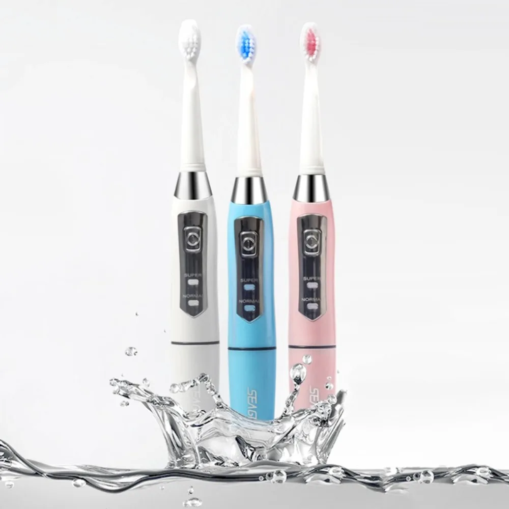 

Seago SG-610 Ultrasonic Electric Tooth Brush Intelligent Sonic Super Soft Whitening Automatic Toothbrush For Adult Oral Hygiene