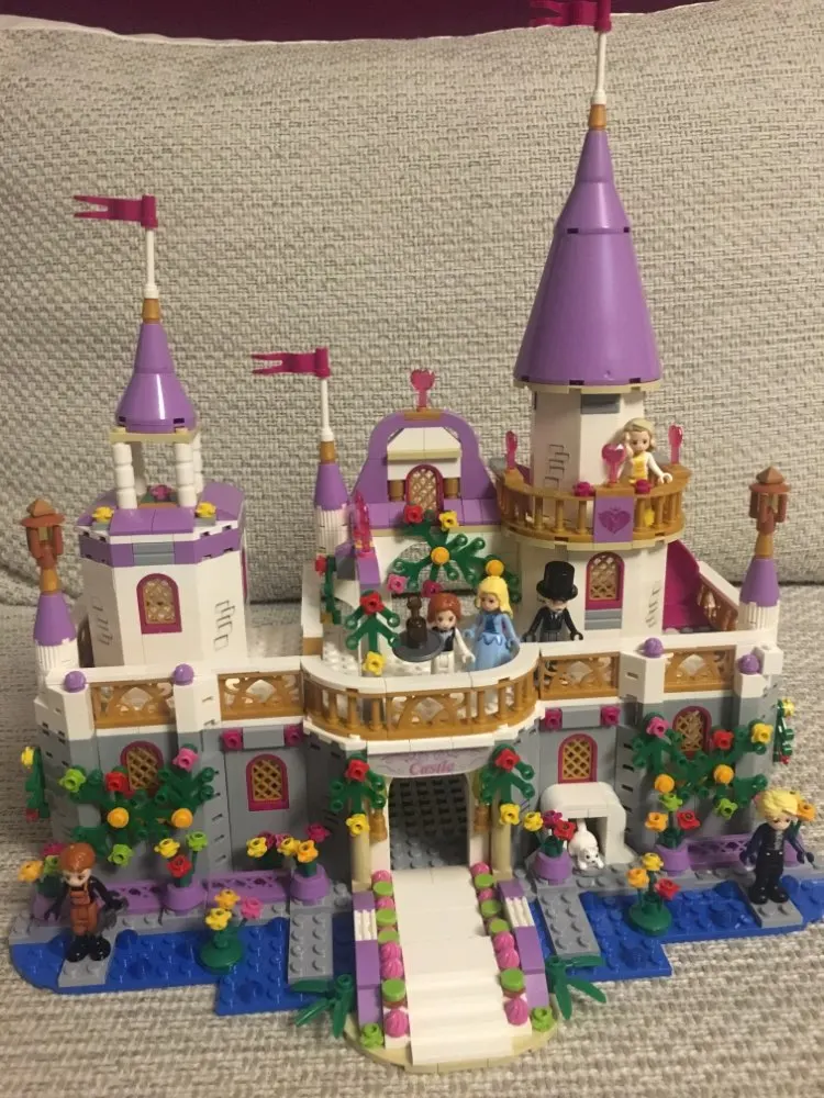 New 731pcs Princess Series Windsor Castle Girls Buliding Blocks Fit For Legoingly Friends Bricks Toys For Girls Christmas Gifts  (9)