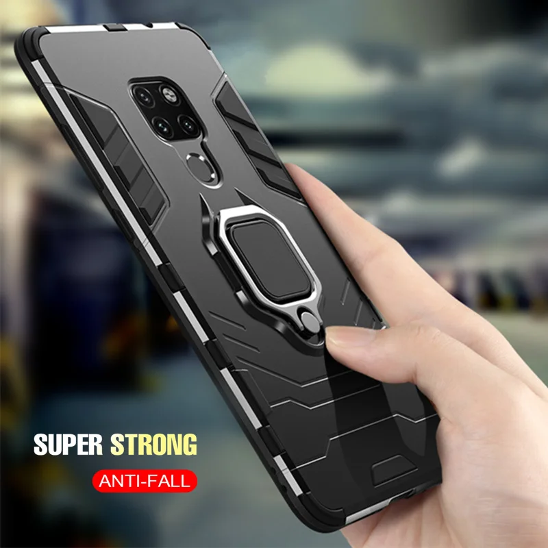 

Luxury Armor Holder Case For Huawei Mate 20 Pro 20X Mate 9 Full Shockproof Cover For Huawei P20 Pro Lite P Smart 2019 Phone Case