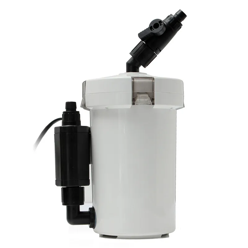 

6W 400l/h External Aquarium Filter Canister Fish Tank Aquarium Buckect Filtration System With Filter Peump Cotton Tube HW-603B