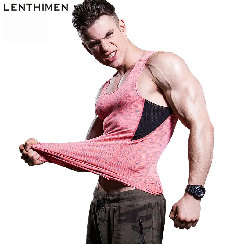 

Dry Fit Running Vest Men Compression Base Layer Tights Bodybuilding Sleeveless Man's T-Shirt Workout Jerseys Gym Tank Top Sport