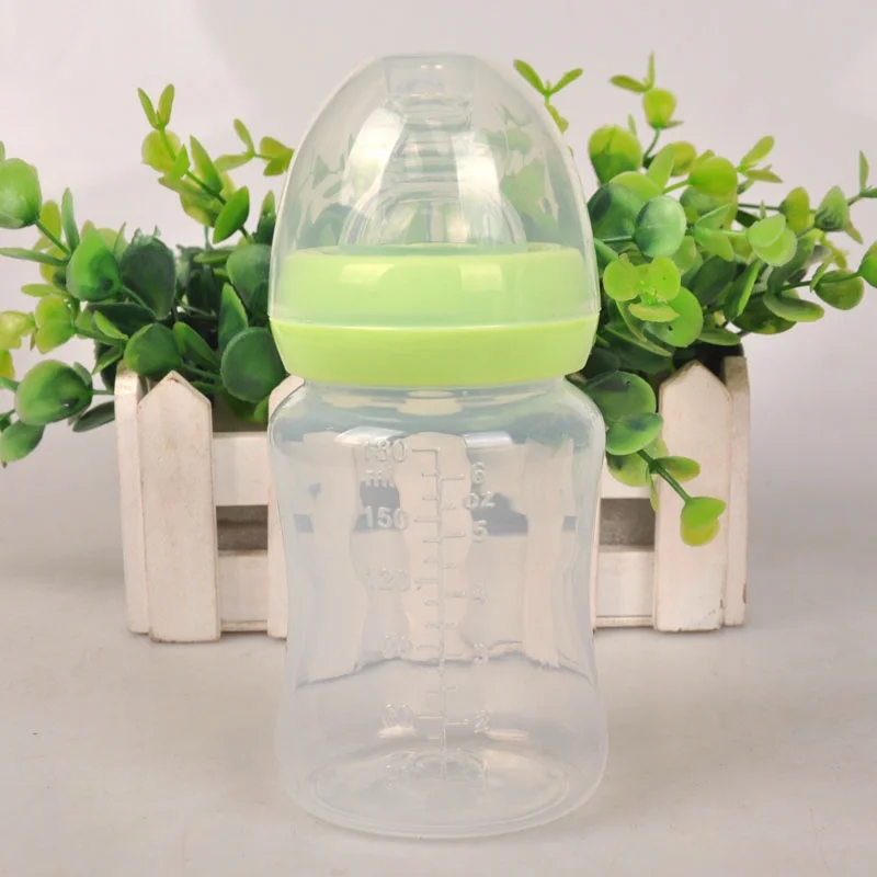 180 мл, молочный фруктовый сок для новорожденных, силиконовая соска для кормления, бутылочка для кормления - Цвет: Зеленый