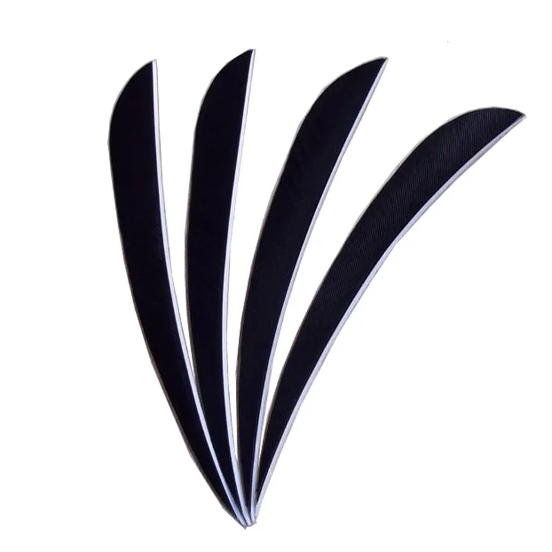 

50pcs/ 1Bag Archery Arrow Feather 5 Inch Turkey Arrow Drop Shape Black Vane Fleching Hunting Accessories