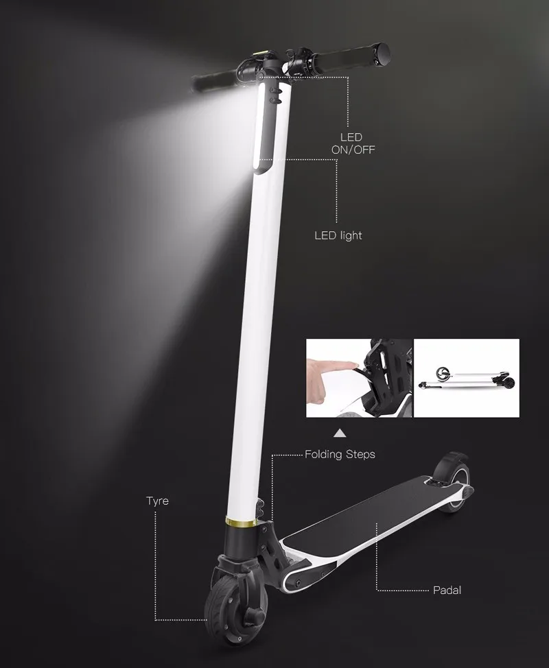 Excellent NEW Speedway Foldable Electric Standing Scooter Adults Longboard Mini Bicycle 8.8ah Gyroscooter Hover Board Folding Kick Scooter 10