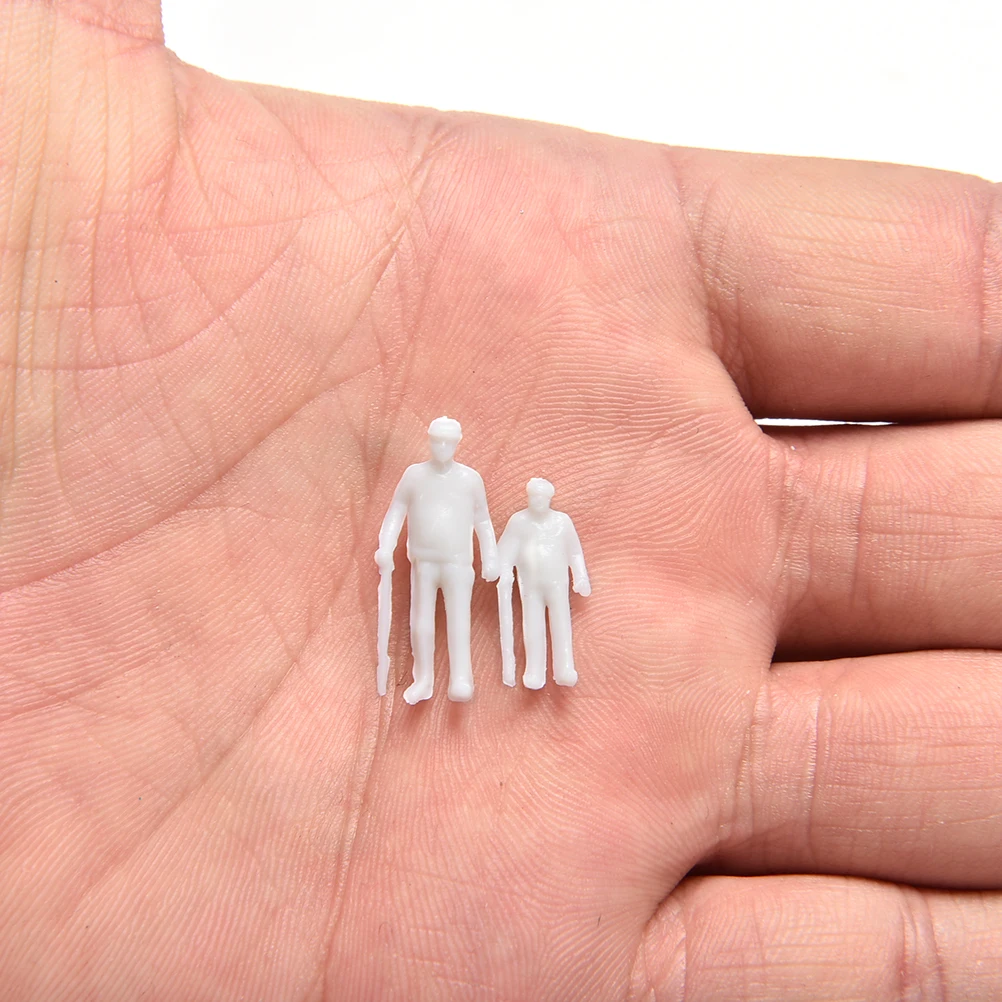

100 Pcs/lot DIY 1:100 White Model People Unpainted Landscape Models Toys Model Building Kits Wholesale