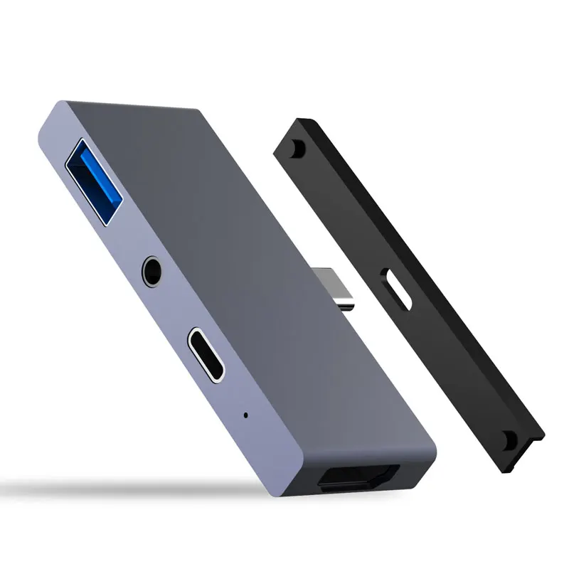 Thunderbolt 3 Adapter USB C Hub to USB C PD Data HDMI 4K Hub 3 0 Jack 3 5mm Headphone for 2018 iPad Pro Macbook Pro Air Type c