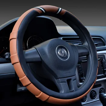 

Steering wheel Cover Bamboo Styling 35/36/37/38/39/40cm For BMW e46 e90 ford focus 2 CRV 2017 passat b6 Interior Accessories