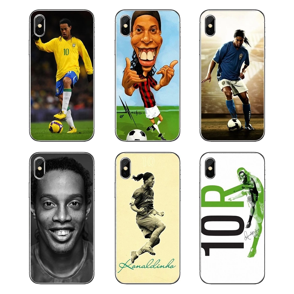 Мягкий прозрачный чехол для Huawei Honor 8 8C 8X 9 10 7A 7C Mate 20 Lite Pro P Smart Plus Ronaldo Ronaldinho Soccer Star