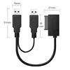 SATA a USB 2,0 6pin + 7pin 13pin Cable de adaptador de Cable de alimentación externo para unidad de disco óptico portátil de CD/DVD ROM Slimline conducir ► Foto 3/6