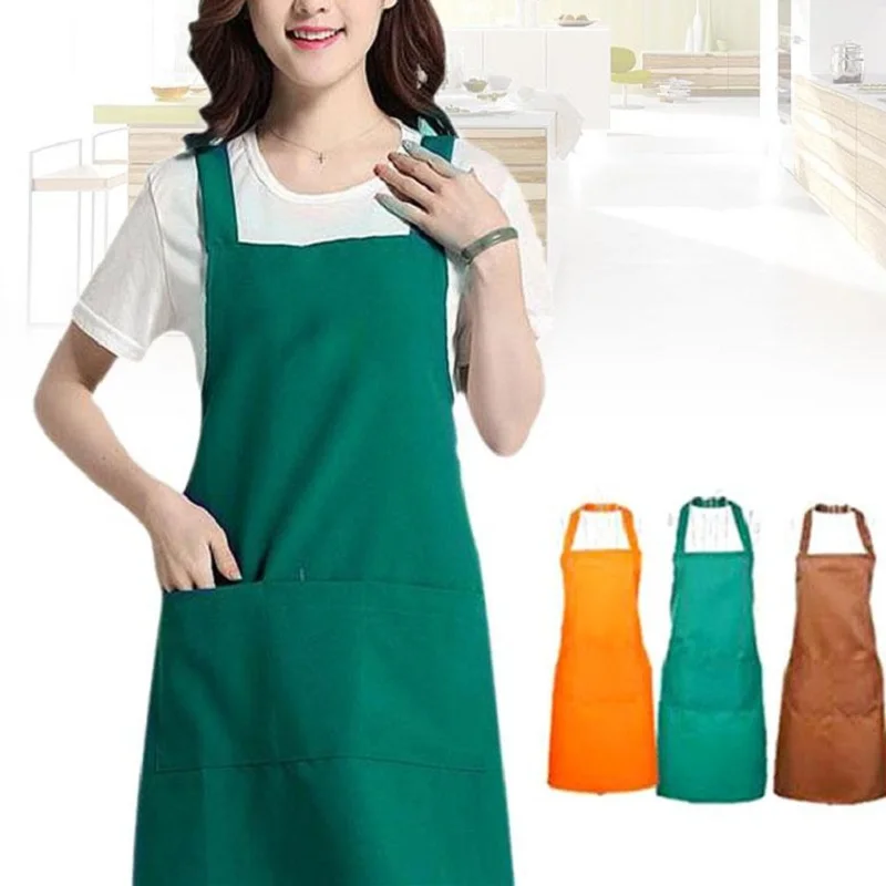 

2017 Fashion Waterproof Grease Proofing Aprons Kitchen Accessories Bakeware Sleeveless Unisex Cooking Painting Overalls Apron