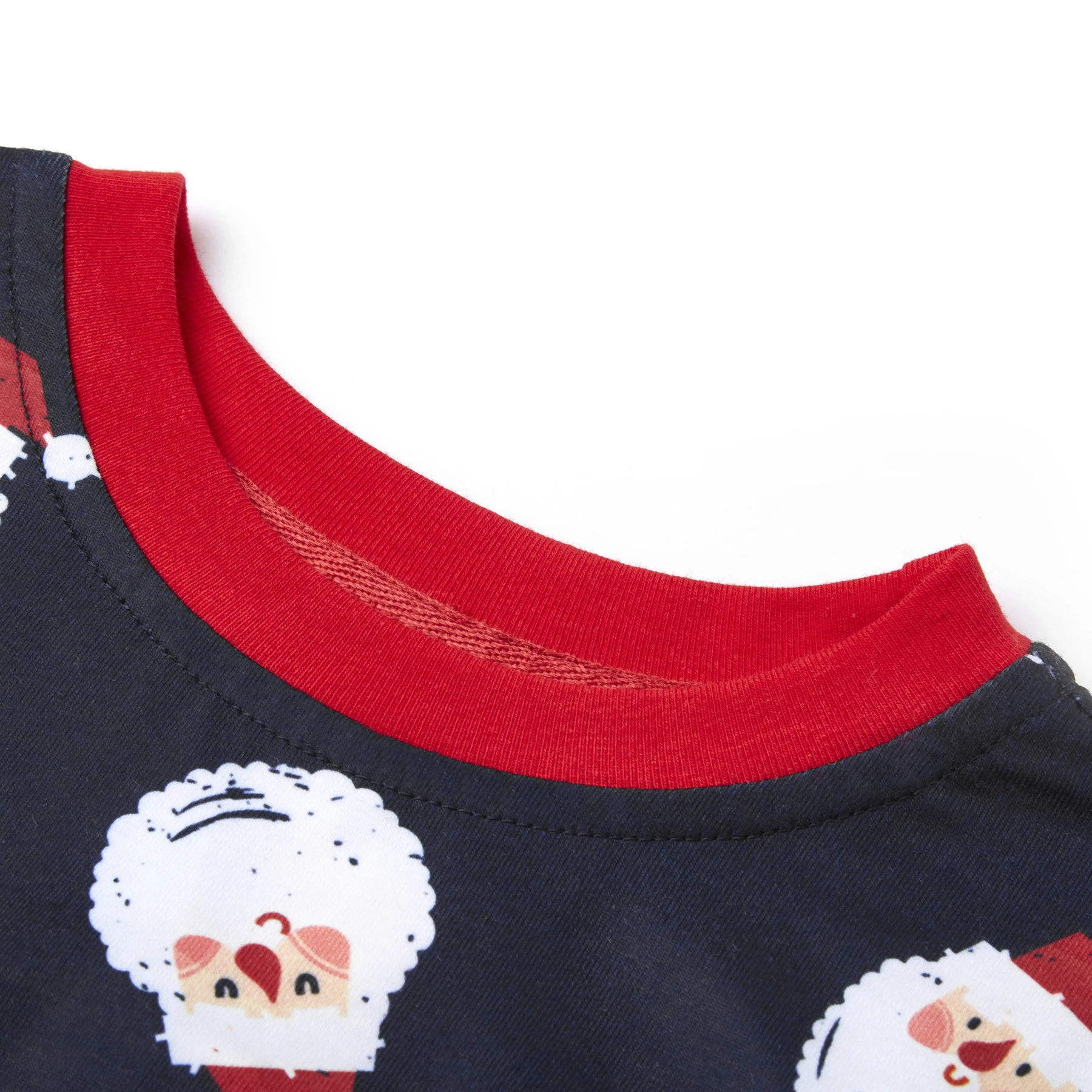 Осенне-зимний Повседневный Праздничный Рождественский пижамный комплект с длинными рукавами и рисунком Санта-Клауса