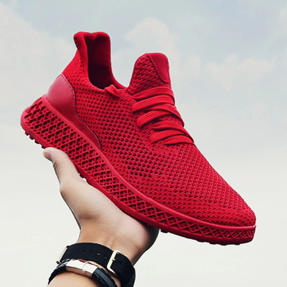 

Men's Vulcanize Shoes Lace Up Casual Outdoor Running Sport outdoorsneaker meshsneaker tennis Men shoes boy breathable Sneakers
