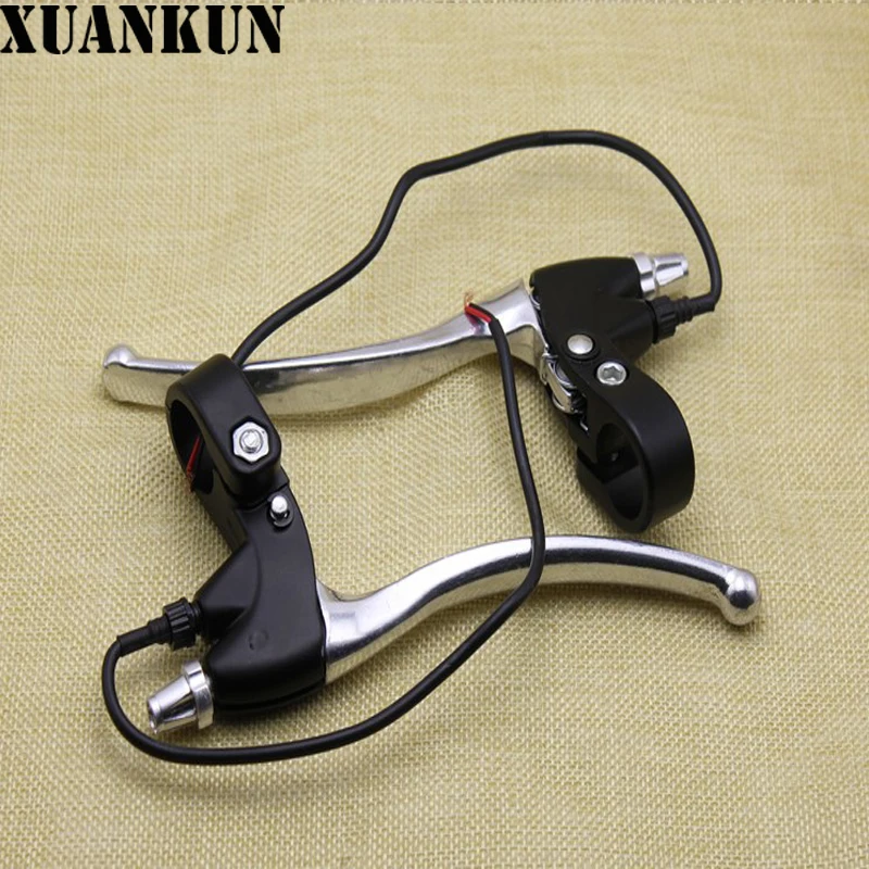 XUANKUN Aluminum Pedal Electric Car font b Battery b font Electric Bicycle Brake Handle Brake to