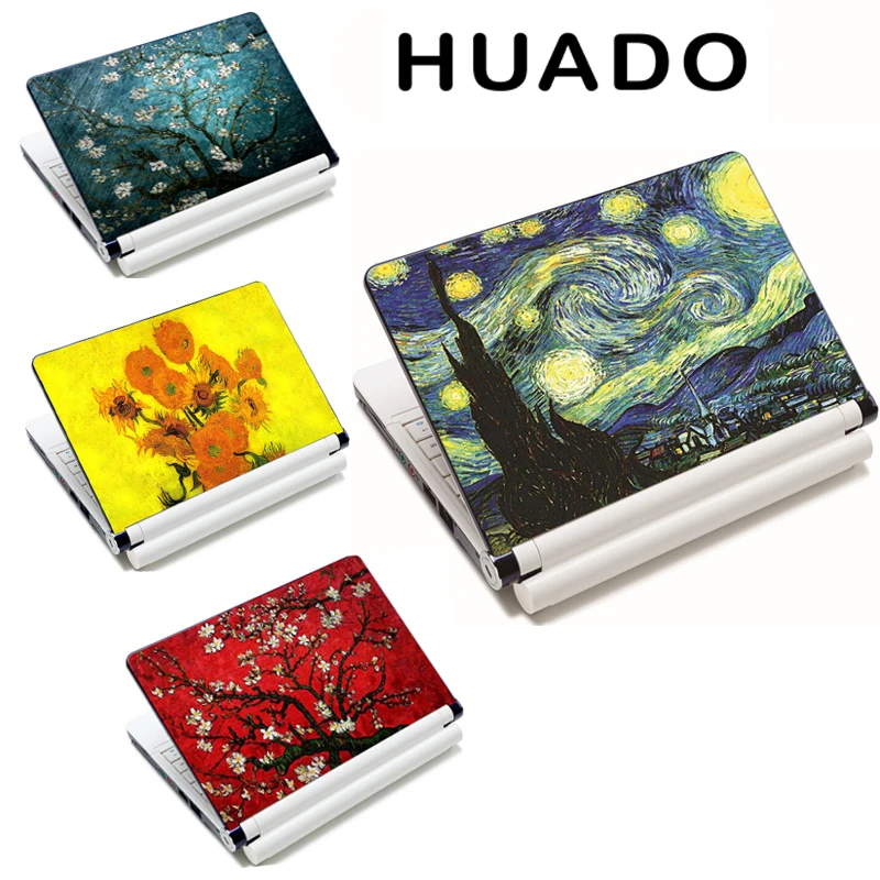 Van Gogh design 15 15.6 17 DIY Laptop Skin for Notebook laptop Sticker for hp/sony/sumsung/xiaomi /asus Cover Decel