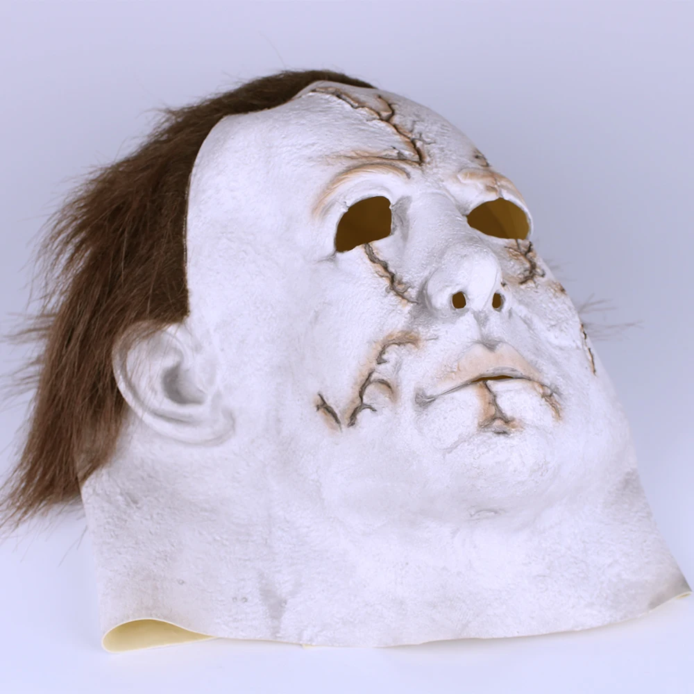 Scary MichaelMyers Mask Horror Movie Halloween Cosplay Adult Latex Party Mask (11) - 