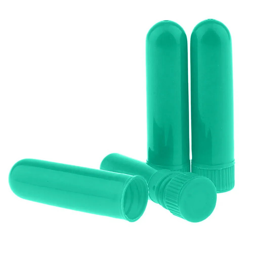 6 шт. пластиковые пустой носовой ароматерапии трубки ингаляторов палочки для эфирных масел нос опрыскиватель для носа 5 цветов карандаш для ингаляции