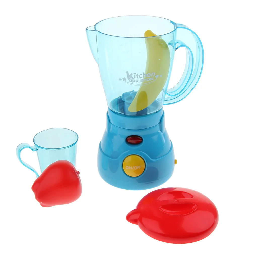 Battery Powered Pretend Play Toys Home Appliances Furniture Kids Kitchen Role Playing Game -Juicer