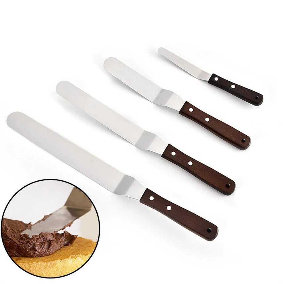 4/6/8/10 inch Stainless Steel Cake Spatula Butter Cream Icing Frosting