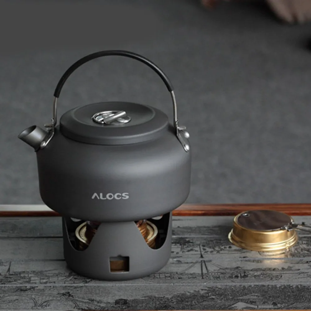 ALOCS CW-K02 ультра легкий кухонная посуда Открытый Кемпинг чайник 0.8л чай кофейник для кемпинга рыбалки