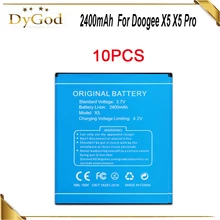 10 шт./лот 2400 мА/ч, Батарея Для Doogee X5 X5 pro X5S мА/ч. Аккумулятор Bateria Batterij Аккумулятор AKKU