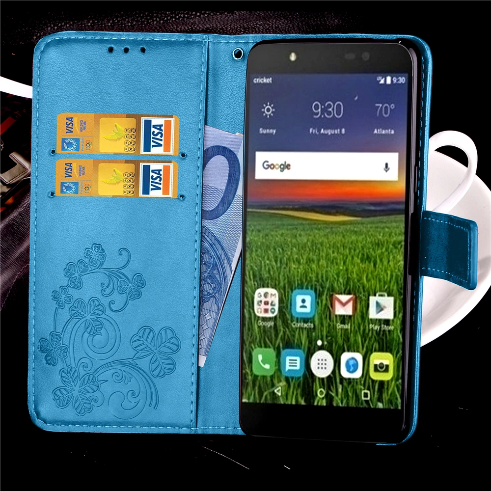 

For TCL idol 4 Cover Flip Case PU Leather Silicone Phone Wallet Flip Case For Alcatel One Touch Idol 4 Case 6055 6055B Cover