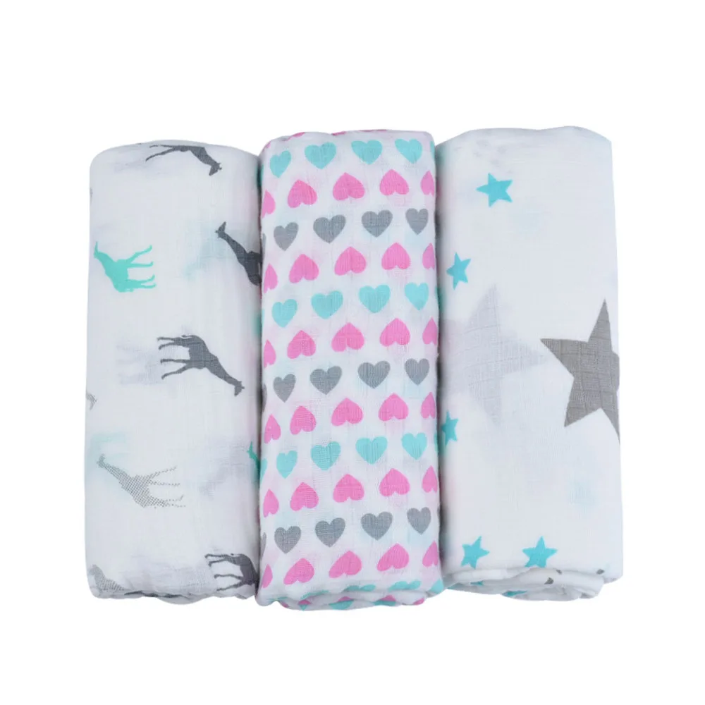 Günstige Hohe Qualität Neugeborenen Weichen Musselin Swaddle 100% Organische Baumwolle Baby Decken Bad Turm Baby Bettwäsche Wrap Baby Blankes