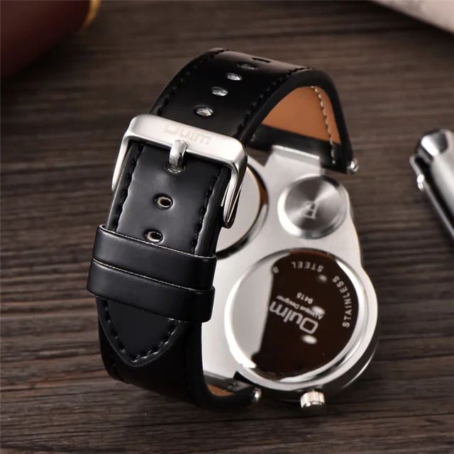 Oulm Unique Sports Men's Watches Top Brand Luxury 2 Time