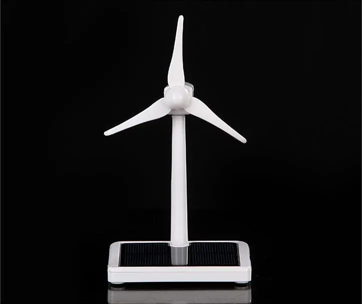 Mini Wind Turbine Generator Model Toys Solar Wind Power Windmill Educational DIY Model Wind-Solar Assembly Kit Kids Gifts