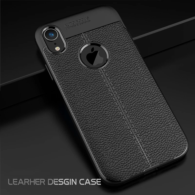 

Anti Knock Silicone Leather Pattern Case For iPhone X 7 8 Plus Soft TPU Cover Cases For iPhone 6 6S Plus Phone Case