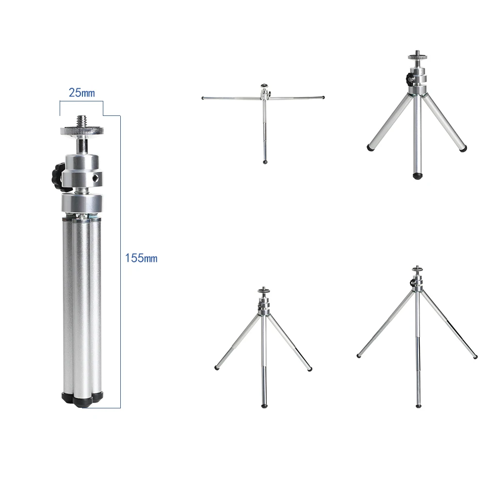

Kaliou Aluminium Go pro Camera Mobile Phone Tripod Stand for Go pro 7 6 5 4 3+ 2 1 Smart Phone i Phone HuaweiXiaomi Sj8 pro