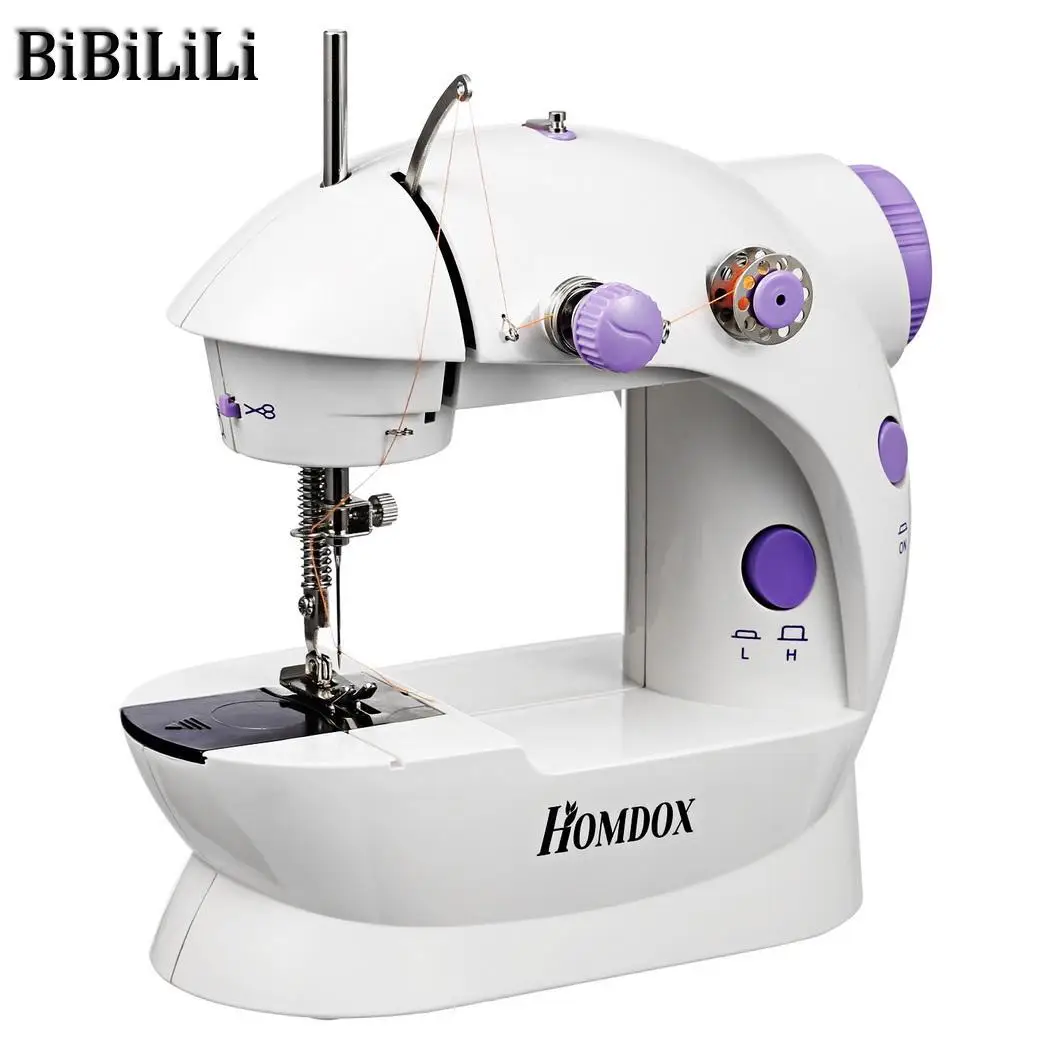 

not Cutter Thread Adapter batteries Machine Speed and With included 110 Sewing Double AA 220V Mini Light 4 Two Power Portable