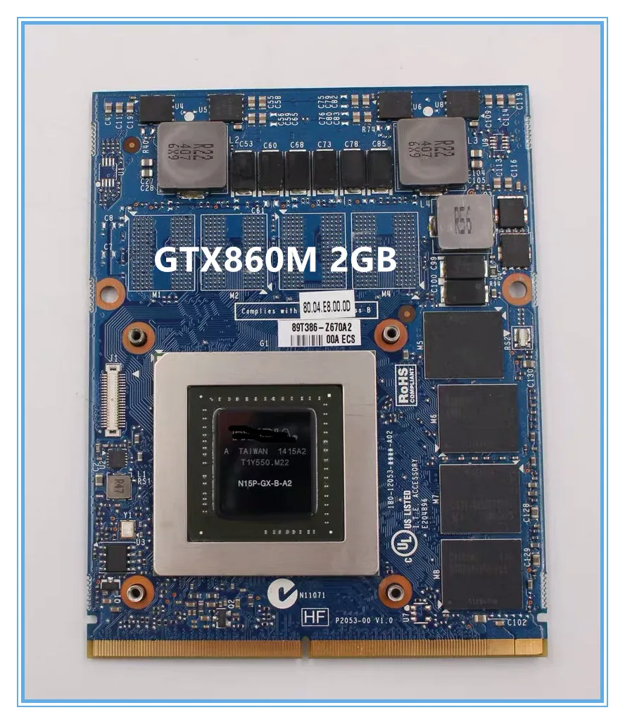 

GTX860M GTX 860M VGA Video Graphics Card N15P-GX-B-A2 2GB J0M0K CN-0J0M0K For DELL M17X R5 M18X R3 laptop
