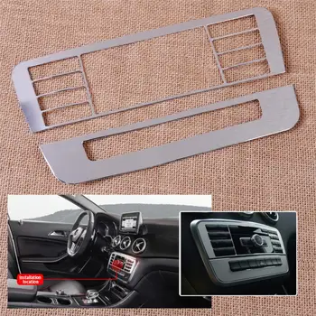 

CITALL 2PCS Console Control Button Cover Trim for Mercedes Benz A B GLA Class W176 2013 2014 2015 W246 2012 2013 2014 X156 2015