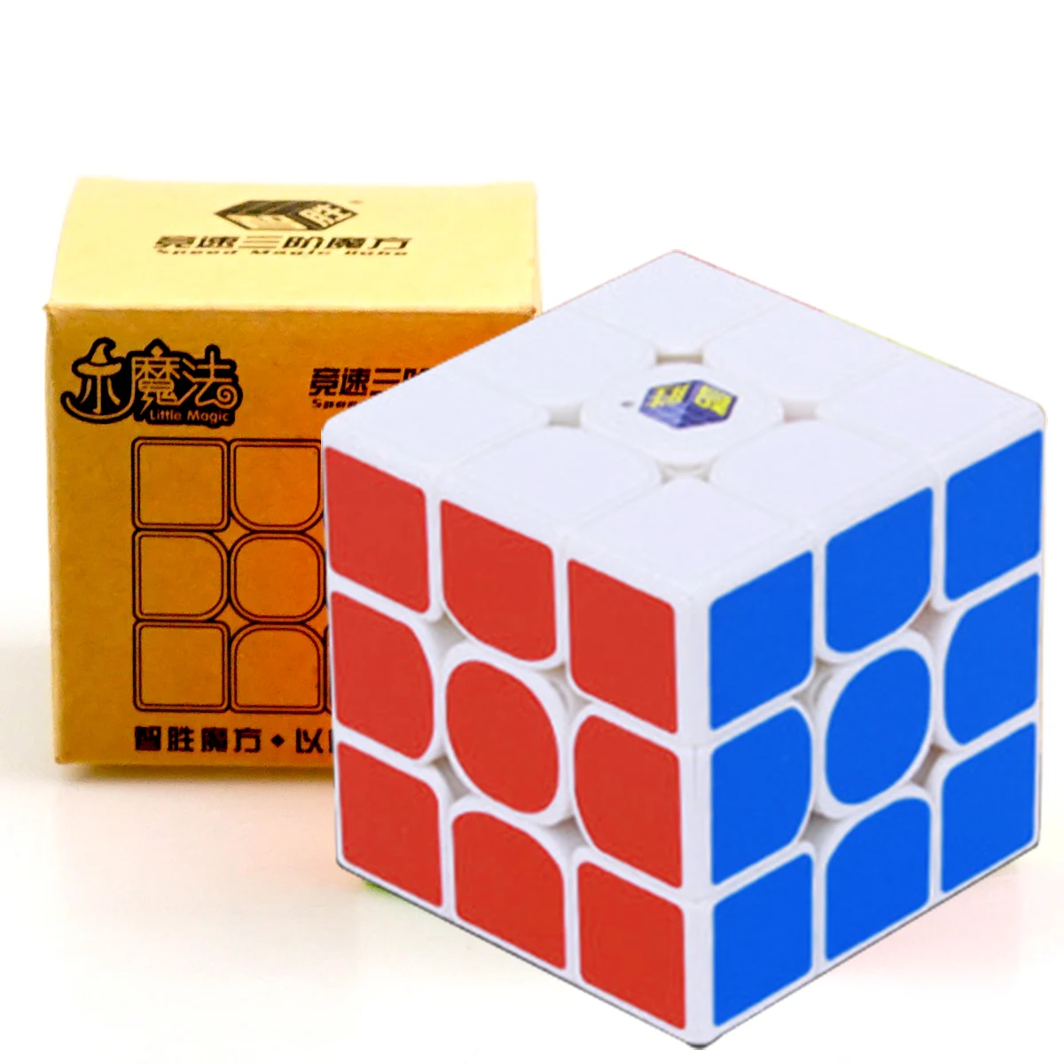 Yuxin Little Magic, 3x3x3, профессиональный кубик, 3х3, без наклеек, скоростные кубики, головоломка, развивающие игрушки, подарок, Cubo Magico - Цвет: WHITE