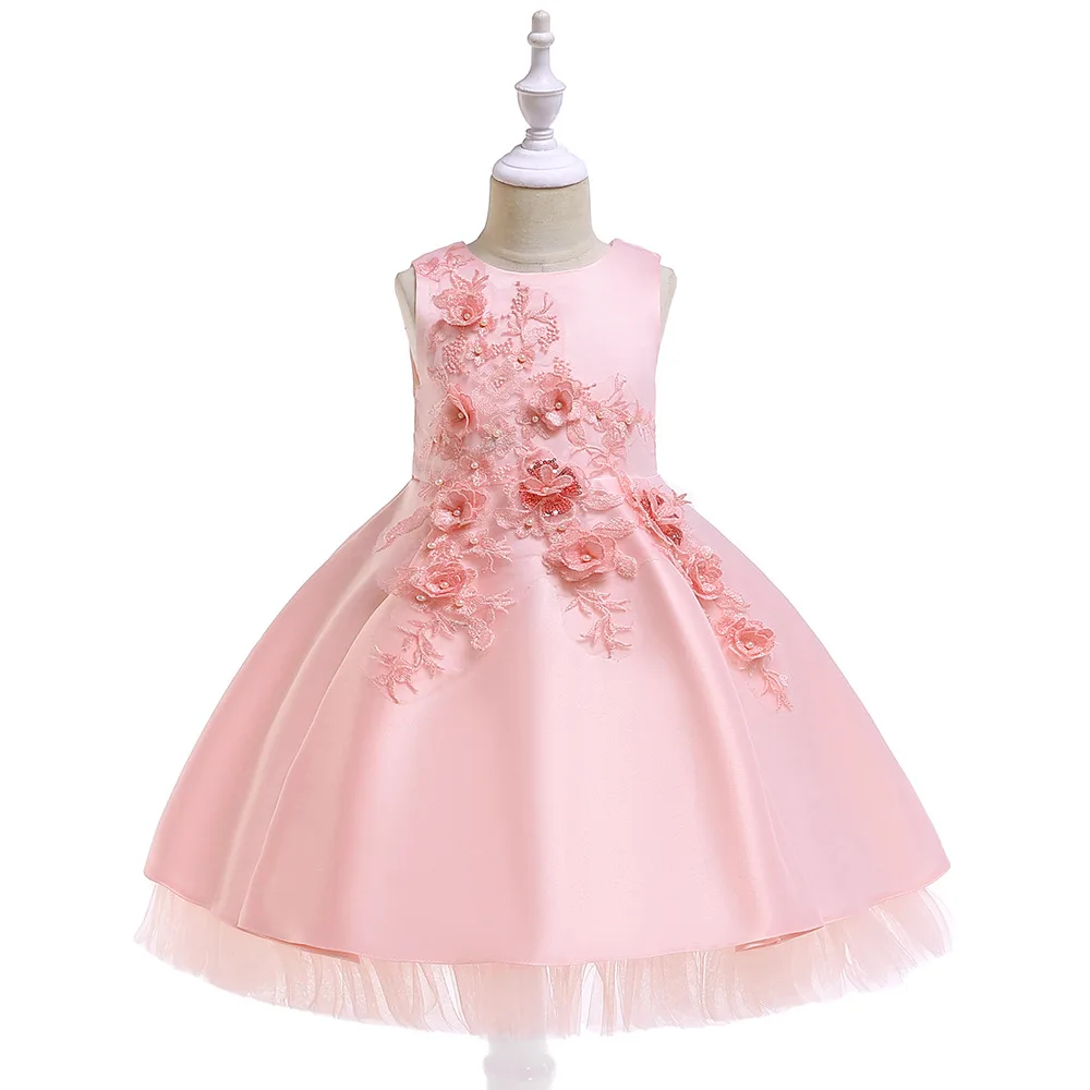 Летнее платье для девочек детская одежда платья в полоску для девочек костюмы в цветочек принцесса свадьба день рождения вечерние платье
