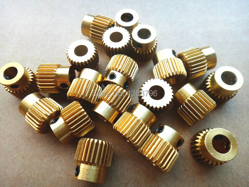 

With Tracking Number 5PCS/LOT 3D printer Accessories 26 Tooth Gear Inner Diameter 5MM For Makerbot Reprap Extruder With Screw