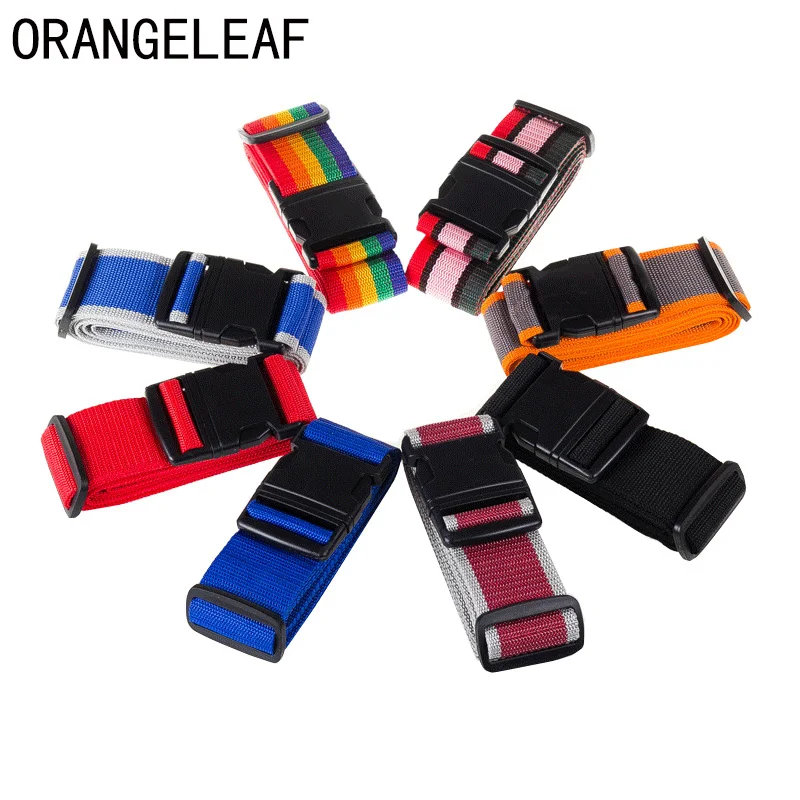 

Adjustable Travel Luggage straps Password-less PVC Suitcase Belts for Travel Bag Accessories For Outdoor Camping Luggages Box
