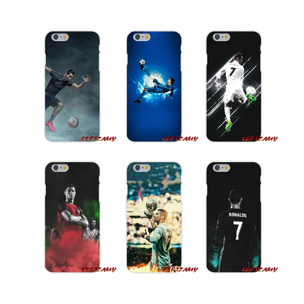 

For iPhone X XR XS MAX 4 4S 5 5S 5C SE 6 6S 7 8 Plus Accessories Phone Cases Covers Cr7 cristiano ronaldo Art
