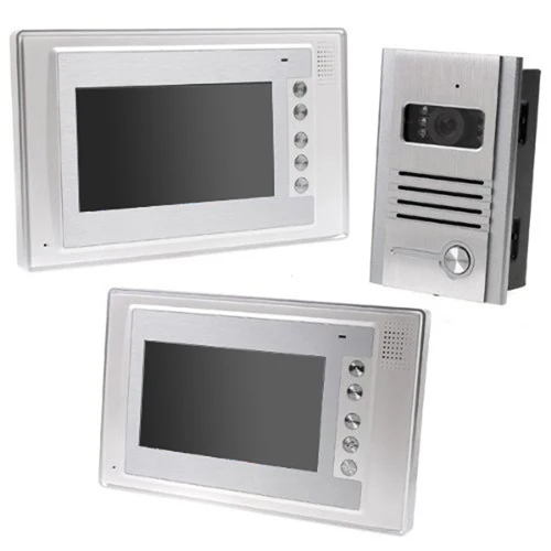 

New Style 7 Inch Video Door Phone Doorbell Intercom Kit 1-camera 2-monitor Night Vision