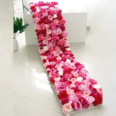 TXMON заказной 240 см Шелковый цветок розы настенный искусственный цветок для свадебного украшения цветок настенный романтический свадебный фон Декор - Цвет: 4