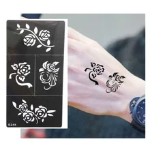 Hot Flower Pattern Tattoo Stencil Drawing For Painting Airbrush Tattoo Stencils For Tattoos Temporary Henna Templates Stickers