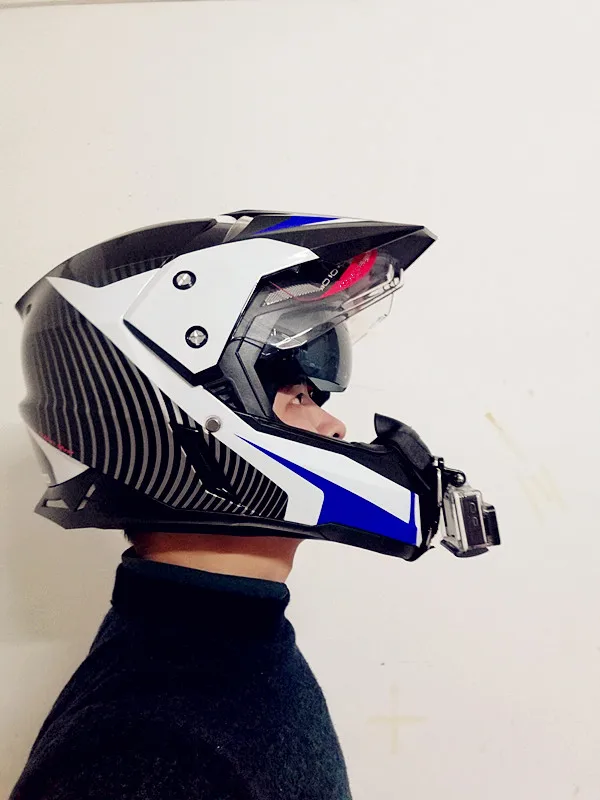 Мотоцикл полный шлем подбородок крепление для всех GoPro Hero и SJCAM POV Экшн-камера