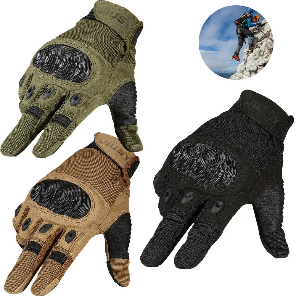 

Gift Anti Slip Mittens Outdoor Shooting Cycling Riding Climbing Gloves Tactical Stretch Hike Full Finger Gloves Men S M L XL